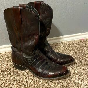 Nile Crocodile skin Tecovas boots.   Size:11 1/2D
